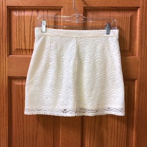 Forever 21 Lace White Skirt